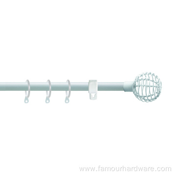 White Bracket Curtain Rod Iron Curtain Rod